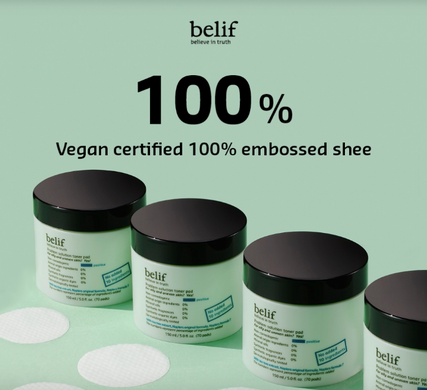 Belif Problem Solution Vegan Toner Pad – тонер-пади для проблемної шкіри