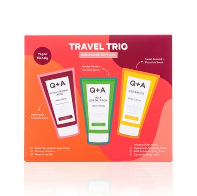 Q+A Travel Trio – подарунковий набір догляду за тілом