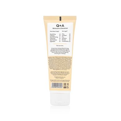 Q+A Oat Milk Cream Cleanser 125 ml – зволожуюча кремова пінка для вмивання з вівсяним молоком