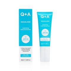 Q+A Squalane Hydrating Daily Sunscreen – зволожуючий сонцезахисний крем SPF50+ PA++++