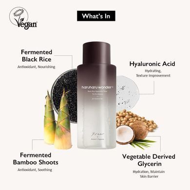 Haruharu Wonder Black Rice Hyaluronic Toner for Sensitive Skin &ndash; тонер з чорним рисом для чутливої шкіри