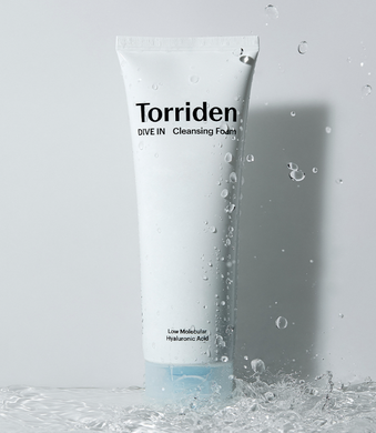 Torriden DIVE-IN Low Molecular Hyaluronic Acid Cleansing Foam – пінка для вмивання з гіалуроновою кислотою
