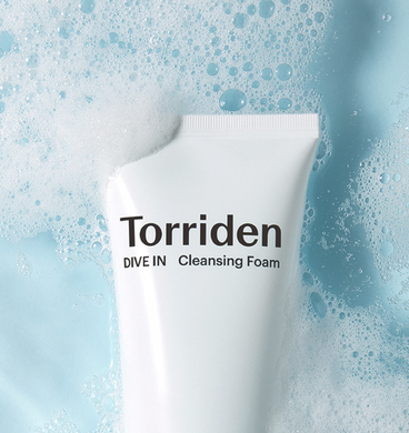 Torriden DIVE-IN Low Molecular Hyaluronic Acid Cleansing Foam – пінка для вмивання з гіалуроновою кислотою