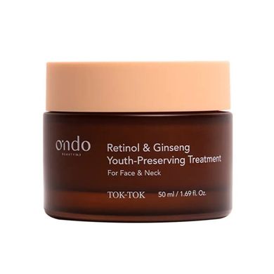 Ondo Beauty 36.5 Retinol & Ginseng Youth Preserving Treatment – антивіковий крем для обличчя, шиї та зони декольте з ретинолом та женьшенем