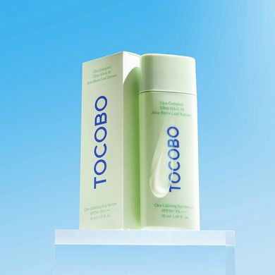 TOCOBO Cica Calming Sun Serum – сонцезахисна сироватка з центеллою SPF50+ PA++++