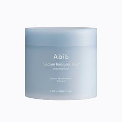 Abib Sedum hyaluron pad Hydrating touch – зволожуючі тонер-пади для сухої та зневодненої шкіри