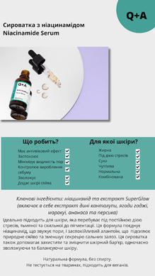 Q+A Niacinamide Serum – сироватка з ніацинамідом