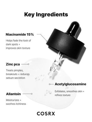 Cosrx The Niacinamide 15 Serum – сироватка з ніацинамідом 15%