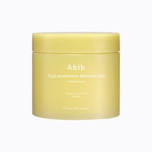 Abib Yuja probiotics blemish pad Vitalizing touch &ndash; освітлюючі тонер-пади з юдзу та пробіотиками 60 шт.