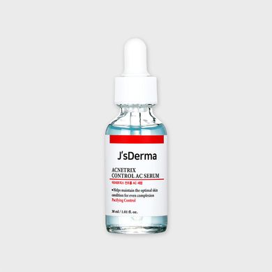 J'sDerma Acnetrix Control AC Serum – серум заспокійливий з ніацинамідом і цинком