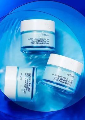 Isntree Ultra-Low Molecular Hyaluronic Acid Zinc Aqua Cream &ndash; зволожуючий гель-крем з гіалуроновою кислотою і цинком