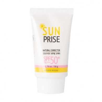 Etude House Sunprise Natural Corrector SPF50+/PA+++ сонцезахисни крем + база під макіяж