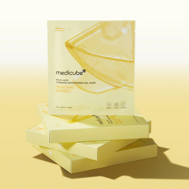 Medicube Kojic Acid Turmeric Brightening Gel Mask &ndash; освітлювальна гідрогелева маска з койєвою кислотою та куркумою