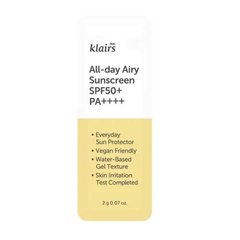 Пробник Dear klairs сонцезахисного крему All-day Airy Sunscreen
