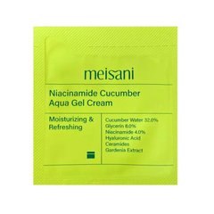 Meisani Niacinamide Cucumber Aqua Gel Cream – зволожуючий гель-крем з ніацинамідом 4% та огірком