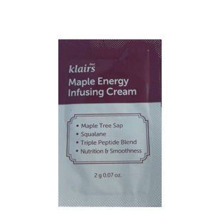 Dear, Klairs Maple Energy Infusing Cream &ndash; живильний крем з соком клену