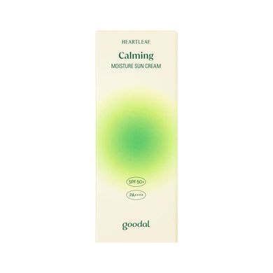 Goodal Heartleaf Calming Moisture Sun Cream – сонцезахисний крем з хауттюйнією серцевидною SPF 50+ PA++++