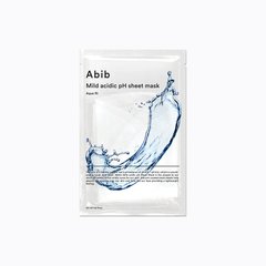 Abib Mild Acidic pH Sheet Mask Aqua Fit – зволожуюча тканинна маска з гіалуроновою кислотою і пептидами