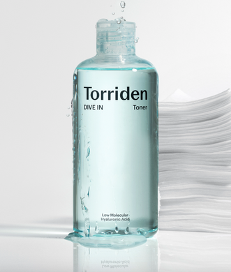 Torriden DIVE-IN Low Molecular Hyaluronic Acid Toner – зволожуючий тонер з гіалуроновою кислотою
