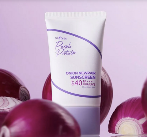 Купити Isntree Onion Newpair Sunscreen – сонцезахисний крем для проблемної шкіри з SPF40 PA+++ - сайт Beauty Smart