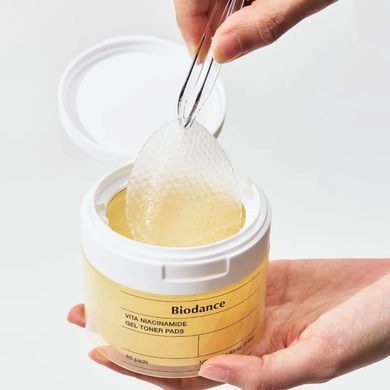 BIODANCE Vita Niacinamide Gel Toner Pad &ndash; освітлювальні тонер-пади з ніацинамідом