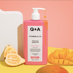 Q+A Vitamin A.C.E Cleansing Shower Oil – очищуюча олія для душу з вітамінами