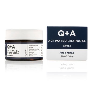 Q+A Activated Charcoal Face Mask — очищуюча маска з вугіллям