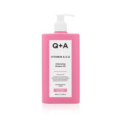 Q+A Vitamin A.C.E Cleansing Shower Oil – очищуюча олія для душу з вітамінами