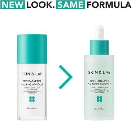 SKIN&LAB Tricicabarrier Calming Ampoule &ndash; заспокійлива сироватка з центеллою та хауттюйнією