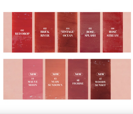 rom&nd Glasting Water Tint &ndash; блиск для губ з ефектом тінту 08 Rose Stream