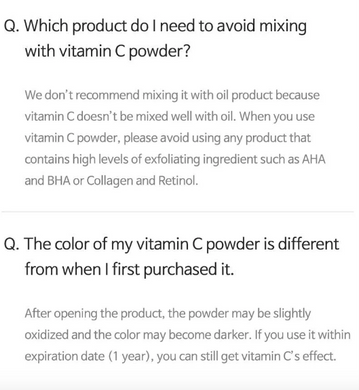 TIA'M Vitamin Blending Powder – вітамін С 50% в порошку для змішування