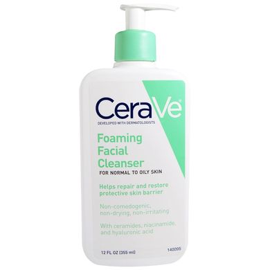 CeraVe Foaming Facial Cleanser гель для вмивання нормальної і жирної шкіри