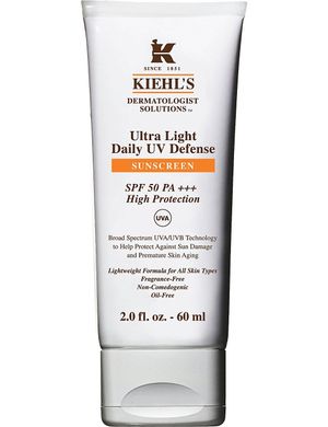 Kiehl’s Ultra Light Daily UV Defense SPF 50 PA++++ 60 ml — сонцезахисний флюїд