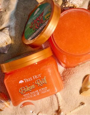 Tree Hut Bikini Reef Shea Sugar Scrub – цукровий скраб для тіла з ароматом апельсинового цвіту і кокосу