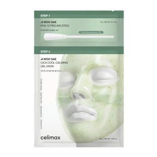 Celimax Ji Woo Gae Cica PHA Peel 2-Step Gel Mask &ndash; двоетапна маска з центеллою і PHA кислотою