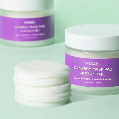 HYAAH Synergy Mask Pad &ndash; тонер маски-пади для сяяння і проти почервонінь