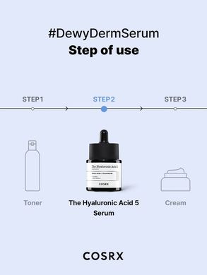 Cosrx The Hyaluronic Acid 3 Serum – інтенсивна сироватка з гіалуроновою кислотою