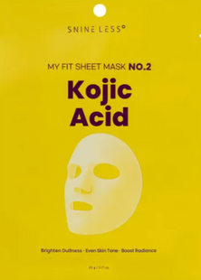 NINE LESS My Fit Sheet Mask No.2 Kojic Acid &ndash; освітлювальна тканинна маска з койєвою кислотою