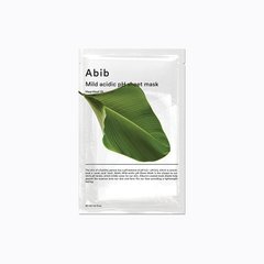 Abib Mild Acidic pH Sheet Mask Heartleaf Fit – тканинна маска для чутливої шкіри з хауттюйнією серцевидною
