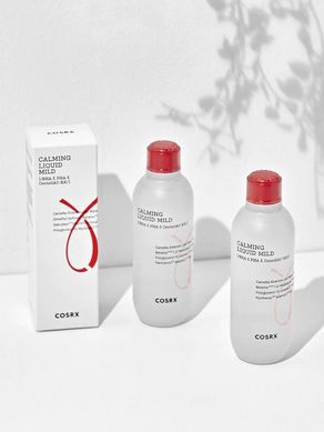 Cosrx AC Collection Calming Liquid Mild – м'який тонер з BHA/PHA кислотами для жирної та комбінованої шкіри