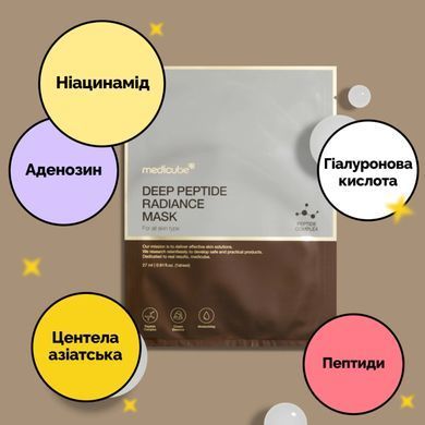Medicube Deep Peptide Radiance Mask &ndash; регенеруюча кремова маска з пептидами