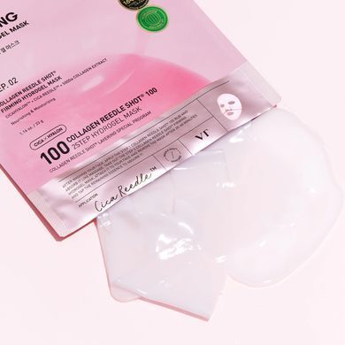 VT Cosmetics Collagen Reedle Shot 100 2Step Mask (1ea) &ndash; двоетапна гідрогелева маска для обличчя зі спікулами (100) та колагеном
