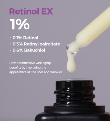 Isntree Hyper Retinol EX 1.0 Serum – антиейдж сироватка з ретинолом і бакучіолом