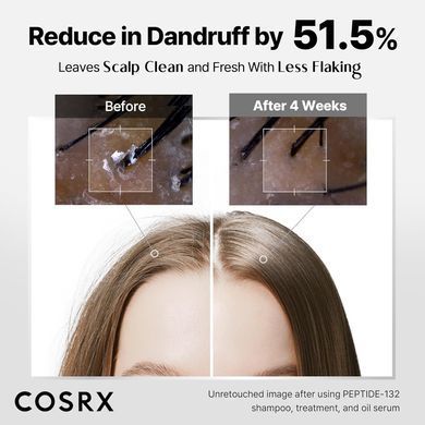 COSRX PEPTIDE-132 Ultra Perfect Hair Bonding Shampoo &ndash; відновлювальний шампунь з низьким pH і пептидами