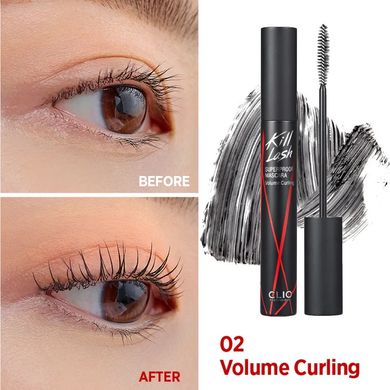 CLIO Kill Lash Super proof Mascara #Volume Curling – туш для вій для об'єму та завитка