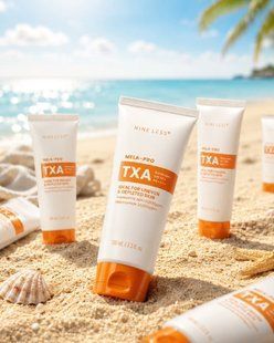 Nine Less MELA-PRO Tranexamic Acid Sun Screen &ndash; освітлювальний сонцезахисний крем SPF 50+ PA++++