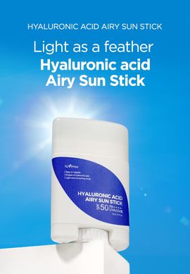 Isntree Hyaluronic Acid Airy Sun Stick SPF50+ PA++++ — сонцезахисний стік