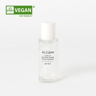 Heimish All Clean low pH Balancing Vegan Essence – зволожуюча есенція з керамідами та AHA/PHA кислотами