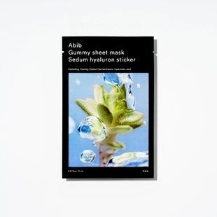 Abib Gummy Sheet Mask Sedum Hyaluron Sticker &ndash; зволожуюча маска для обличчя