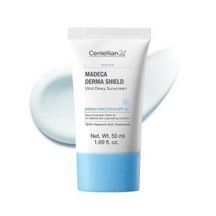 Centellian24 Madeca Derma Shield Vital Dewy Sun Cream &ndash; сонцезахисний крем з центеллою і керамідами SPF50+ PA++++